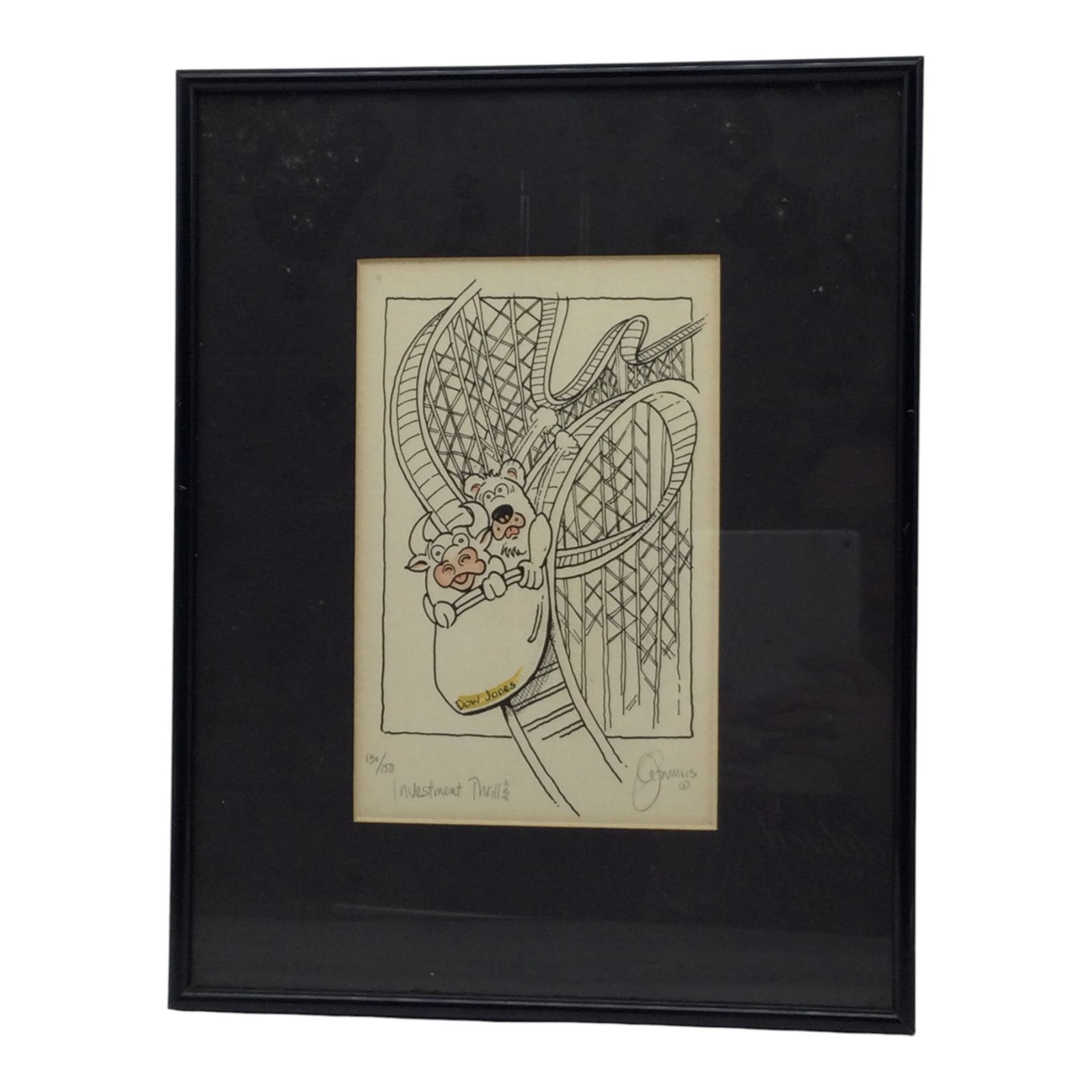 Signed and Numbered Lithograph 'Investment Thrills' (1 of 3)