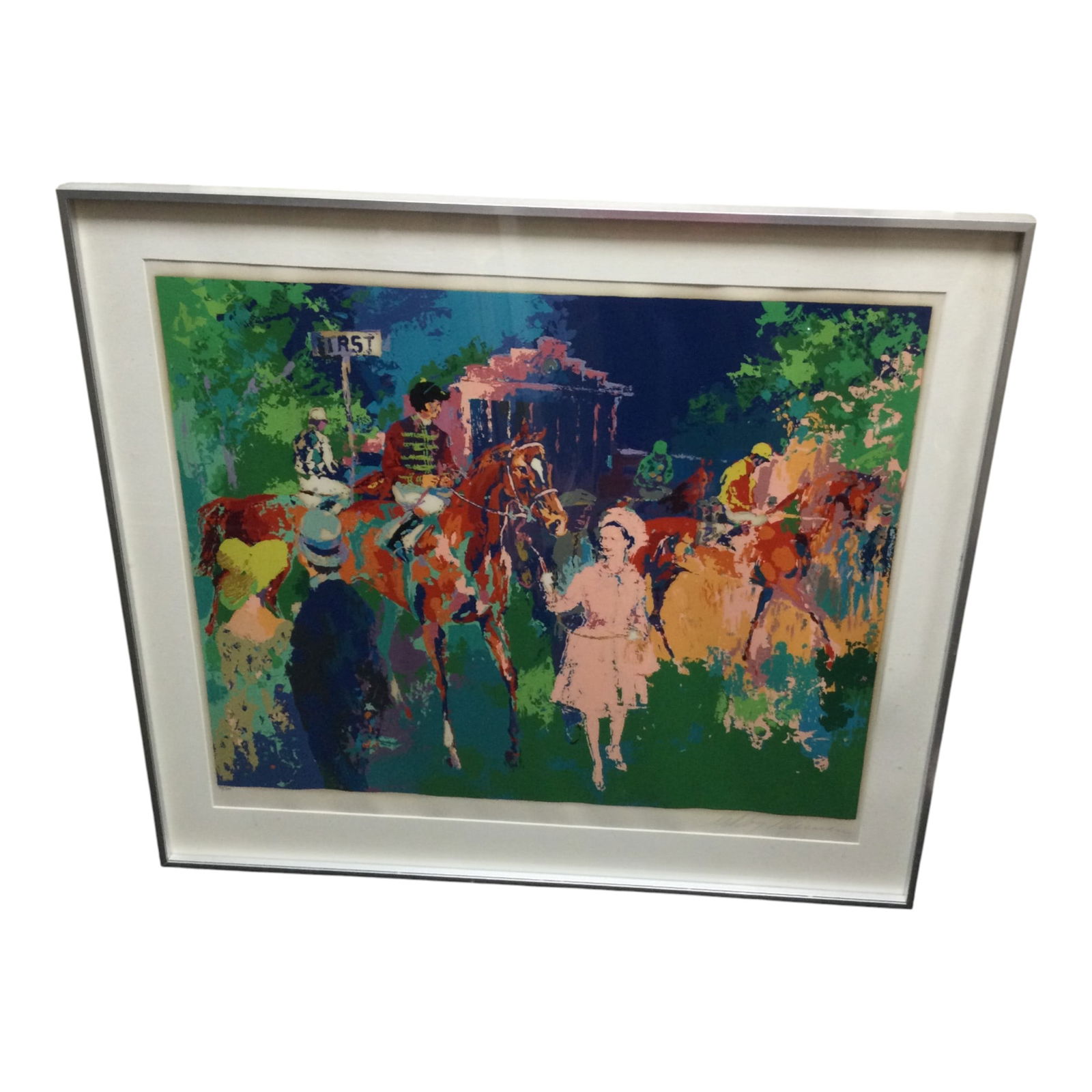 Leroy Neiman (1921- 2012) Signed and Numbered Lithograph 'Queen at Ascot '76' (1 of 3)