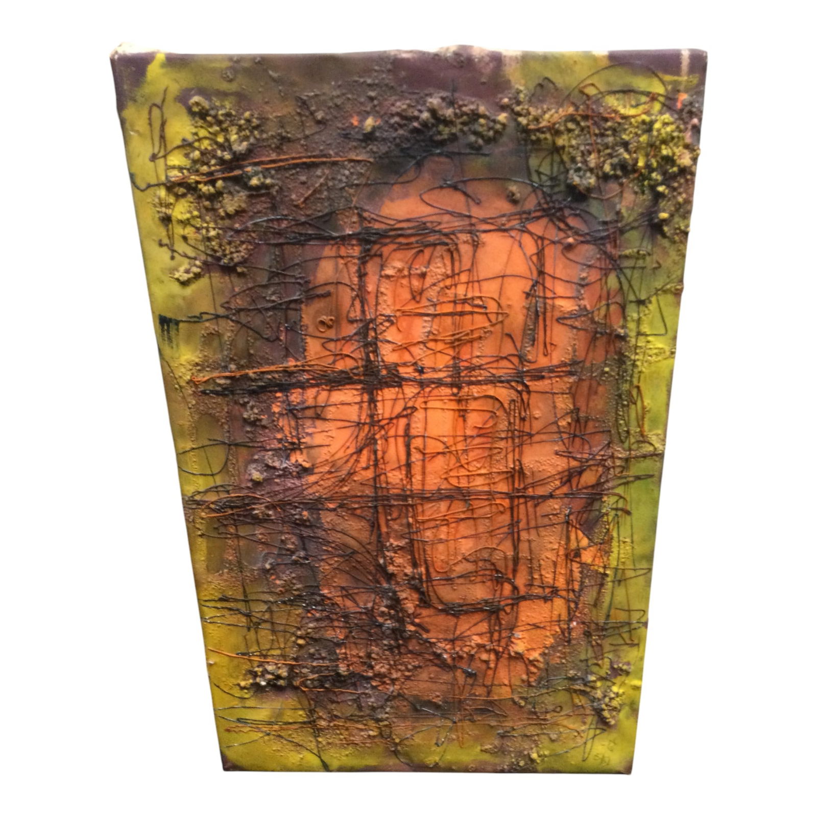 Signed and Dated Abstract Mixed Media (1 of 2)