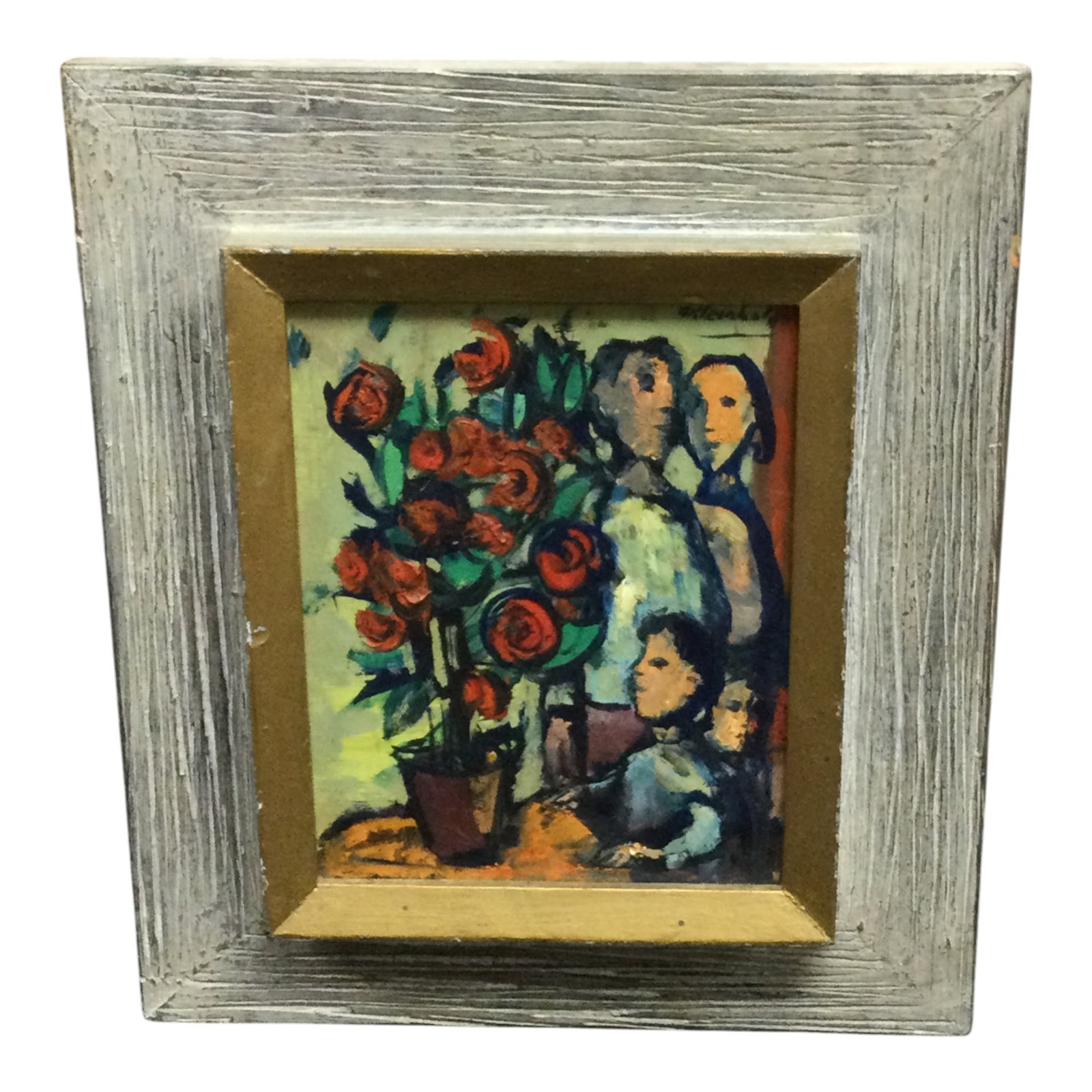 Frank Kleinholz (1901 - 1987) Signed 'Roses' with News Article (1 of 6)