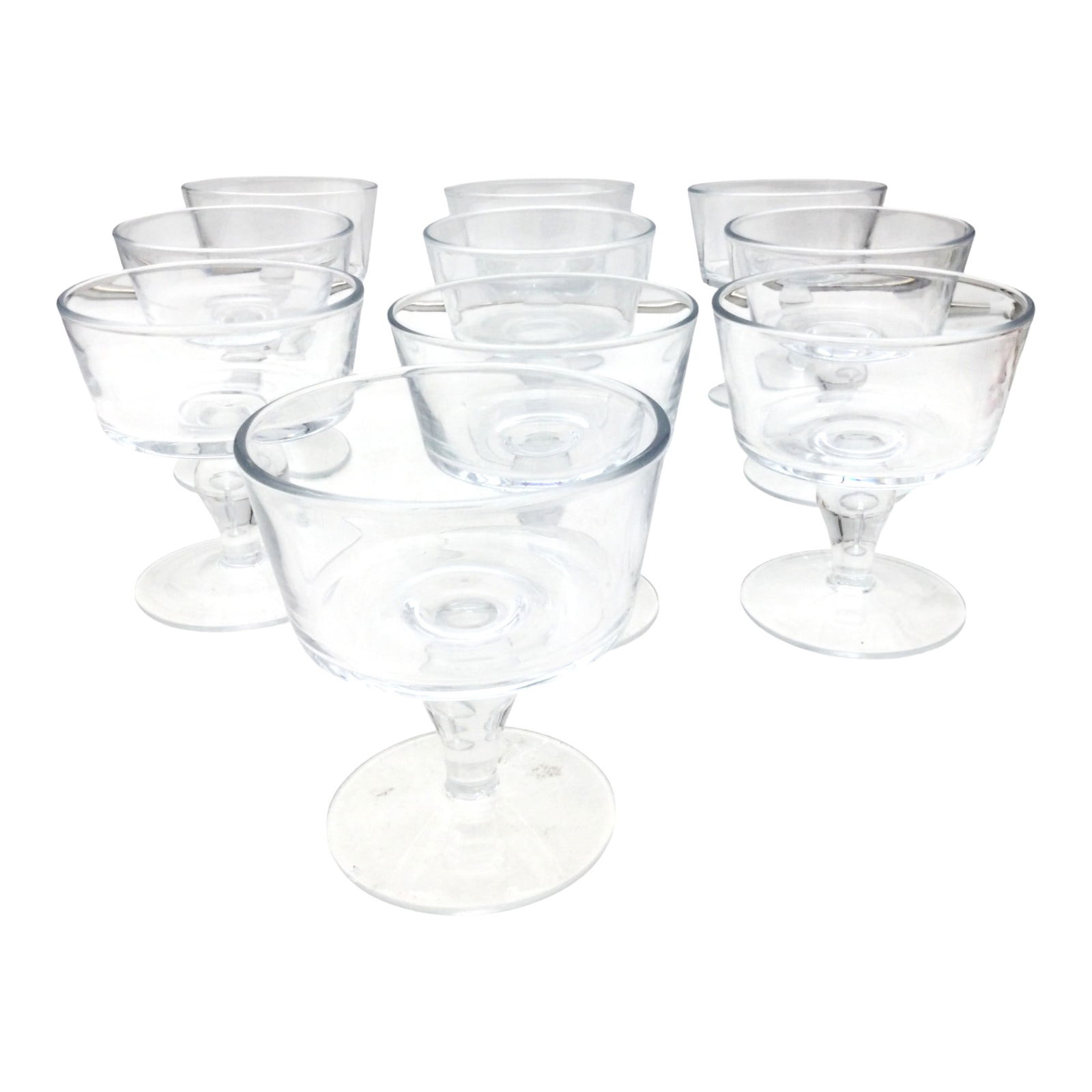 Lot of 10 Waterford Crystal Marquis Footed Dessert Bowls (1 of 3)