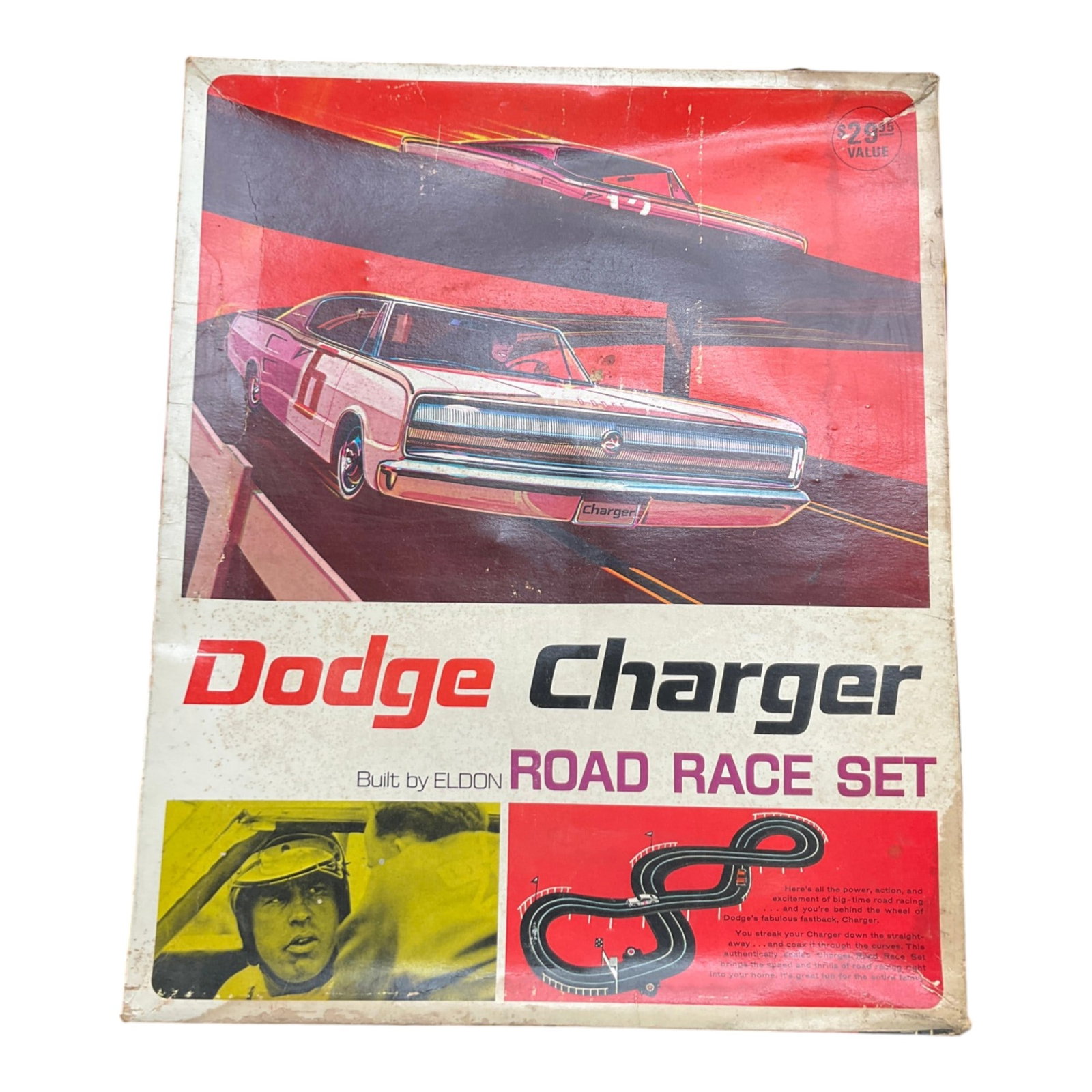 ELDON DODGE CHARGER ROAD RACE SET w/ BOX (1 of 5)