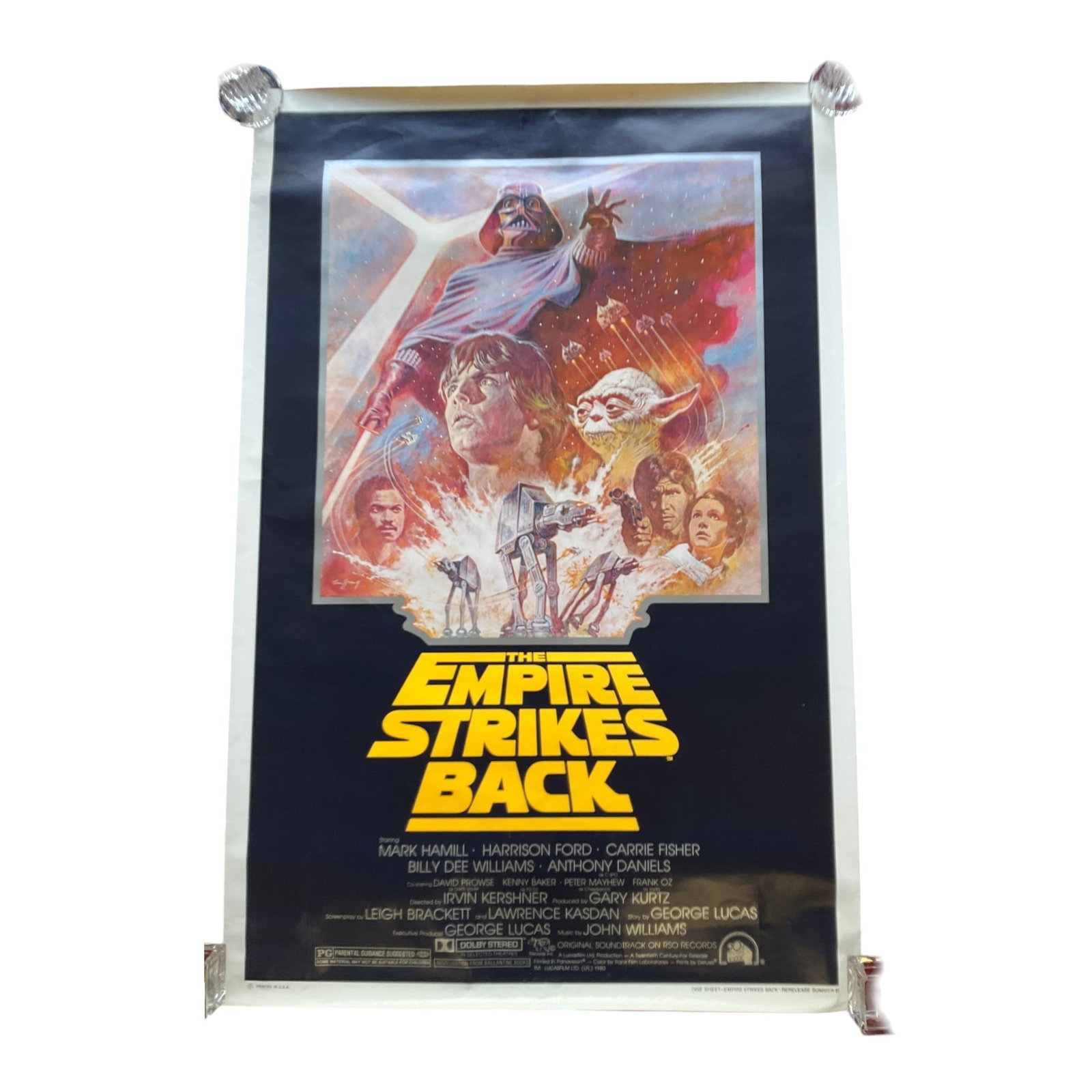 STAR WARS 1981 THE EMPIRE STRIKES BACK ORIGINAL POSTER SUMMER RELEASE (1 of 5)