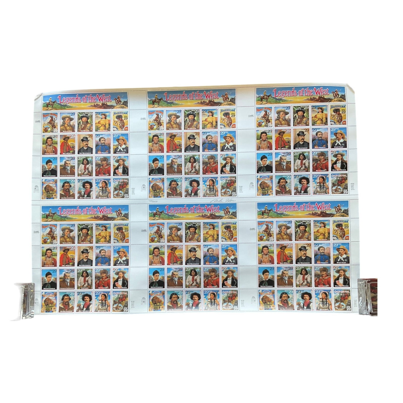 USA Stamps LE of 5000 Signed Legends of the West w/ COA (1 of 5)