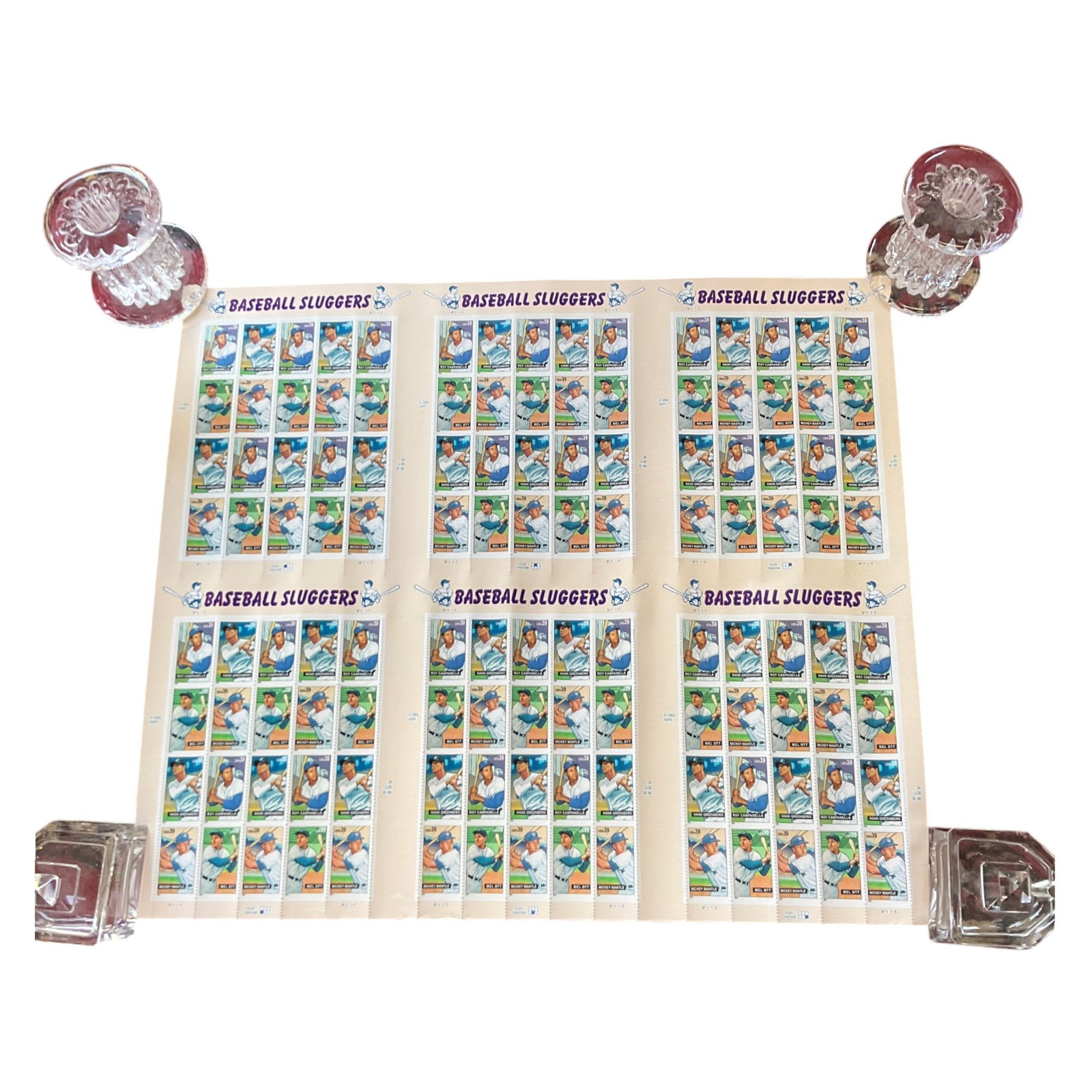 2005 US Stamps Baseball SLuggers Uncut Sheet (1 of 3)