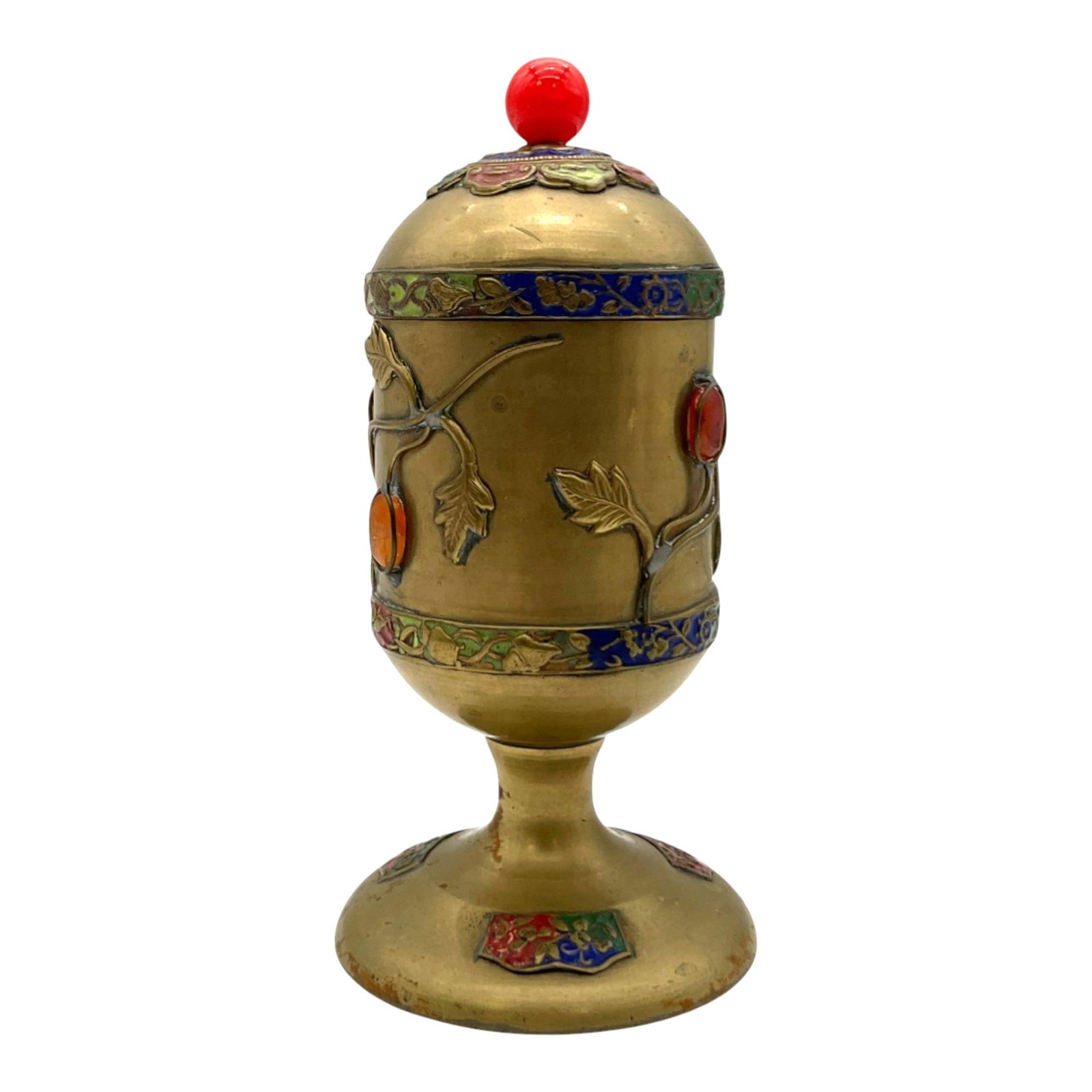 Brass Tea Leaf Caddy - 2