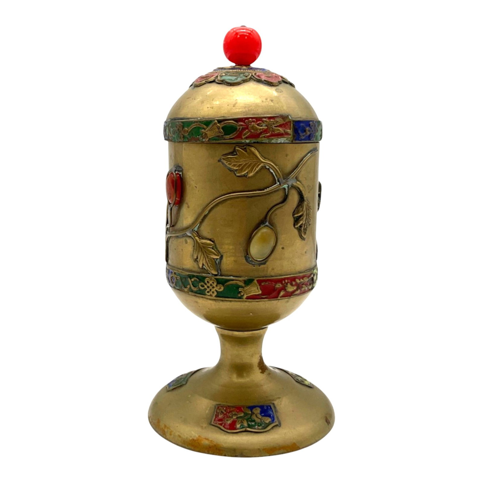 Brass Tea Leaf Caddy - 3