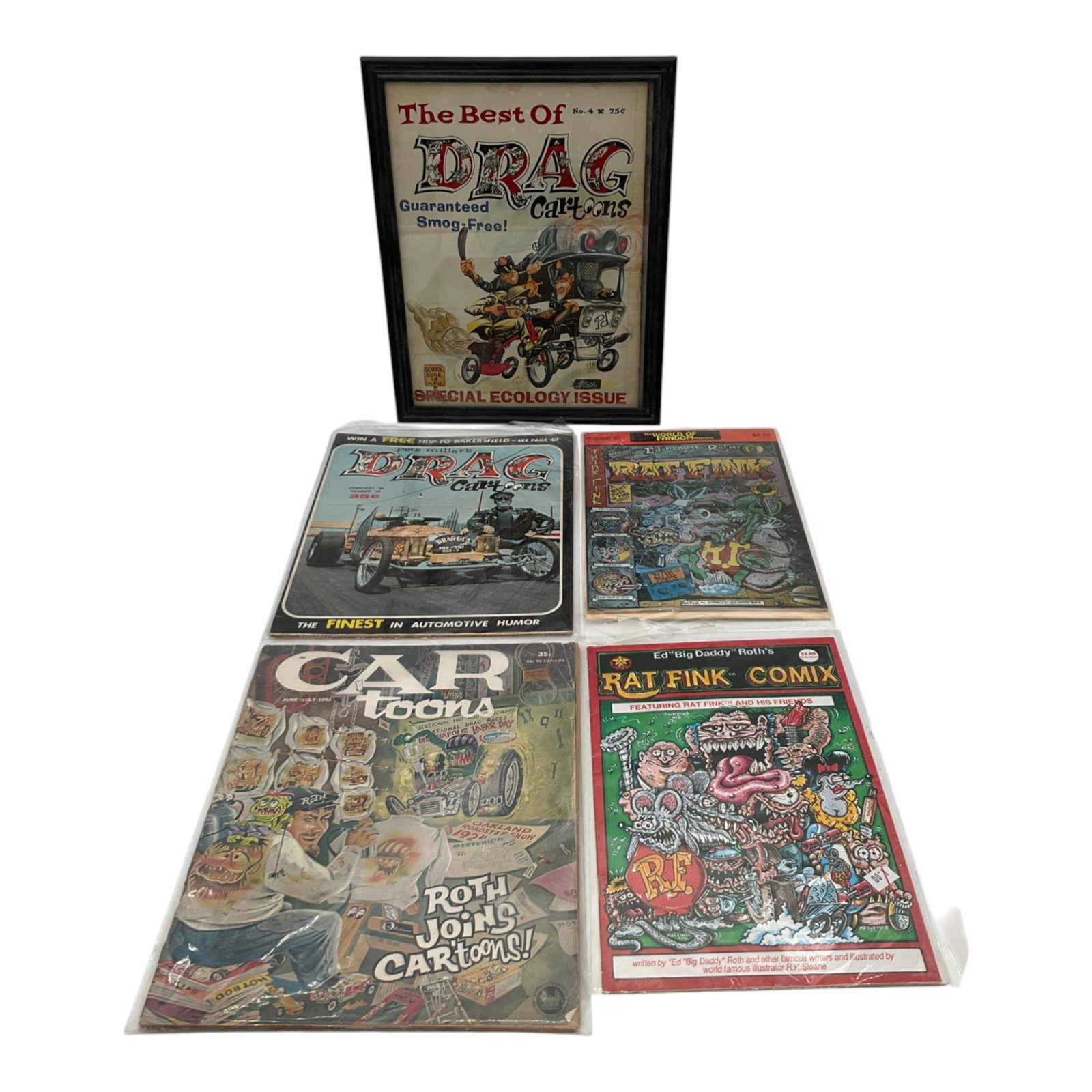 Lot of 5 Drag Cartoons and Rat Fink Comics/Zines (1 of 3)