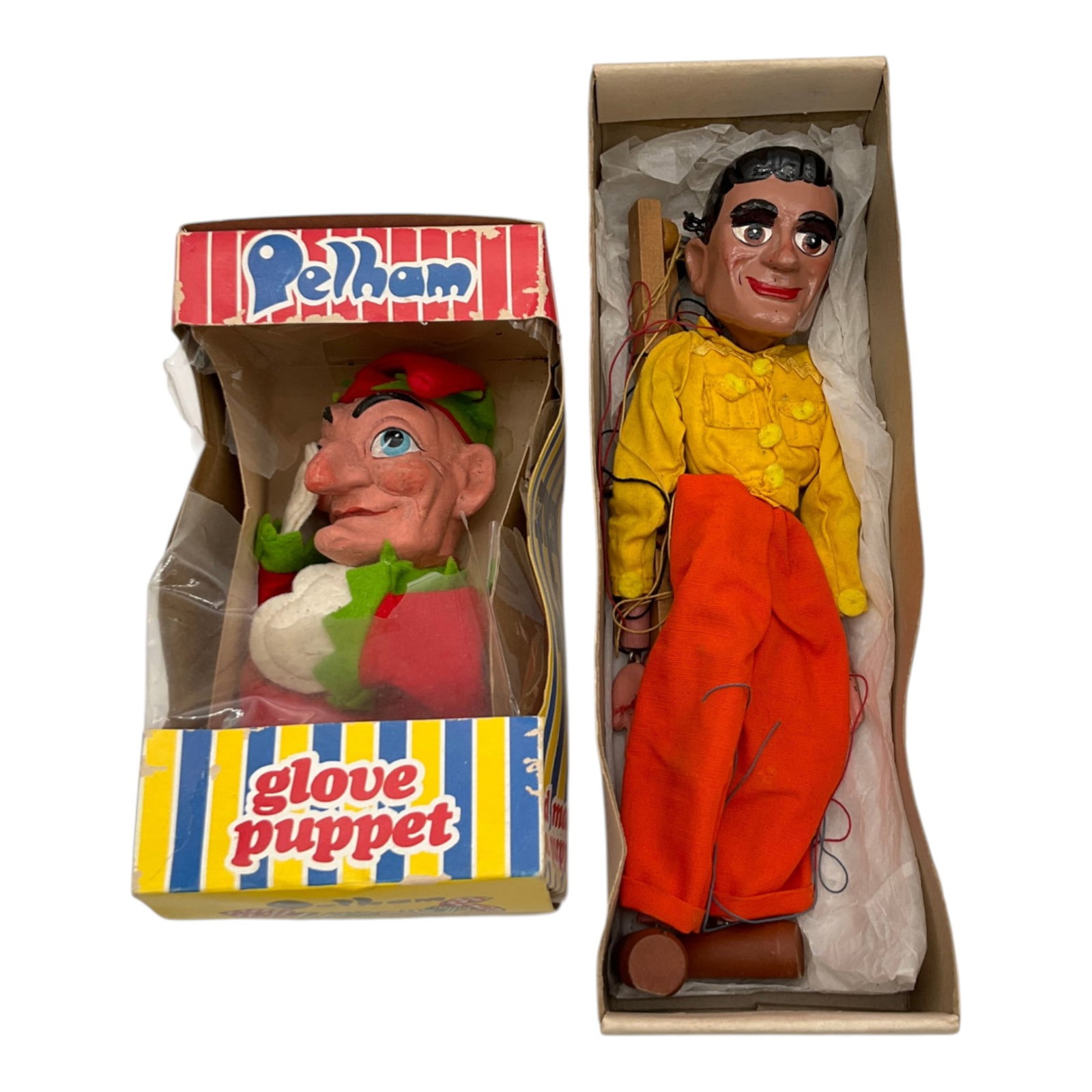 Lot of 2 Handmade Pelham Puppets Wooden Puppets (1 of 9)