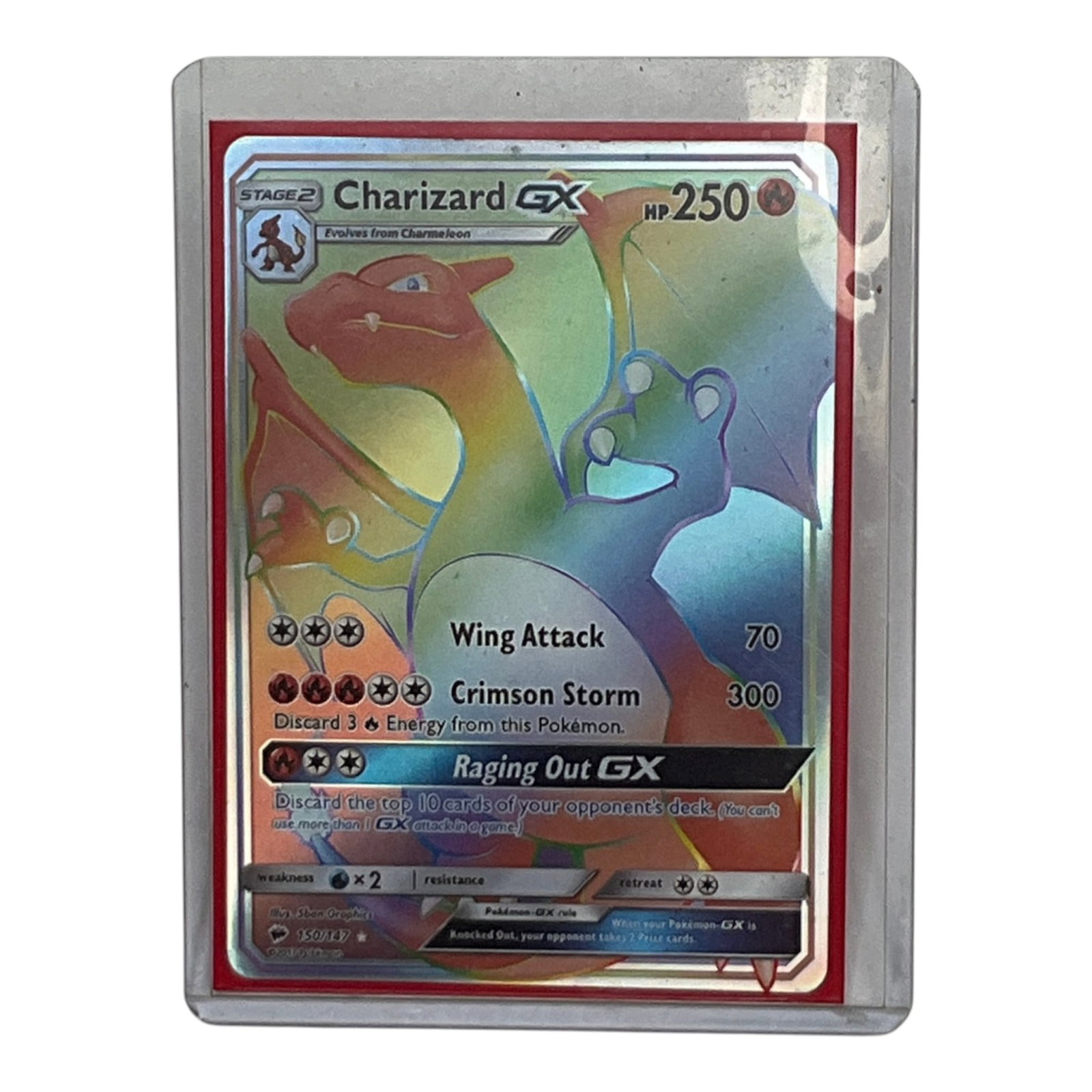 Charizard GX #150/147 Rainbow Rare Card 2017 (1 of 2)