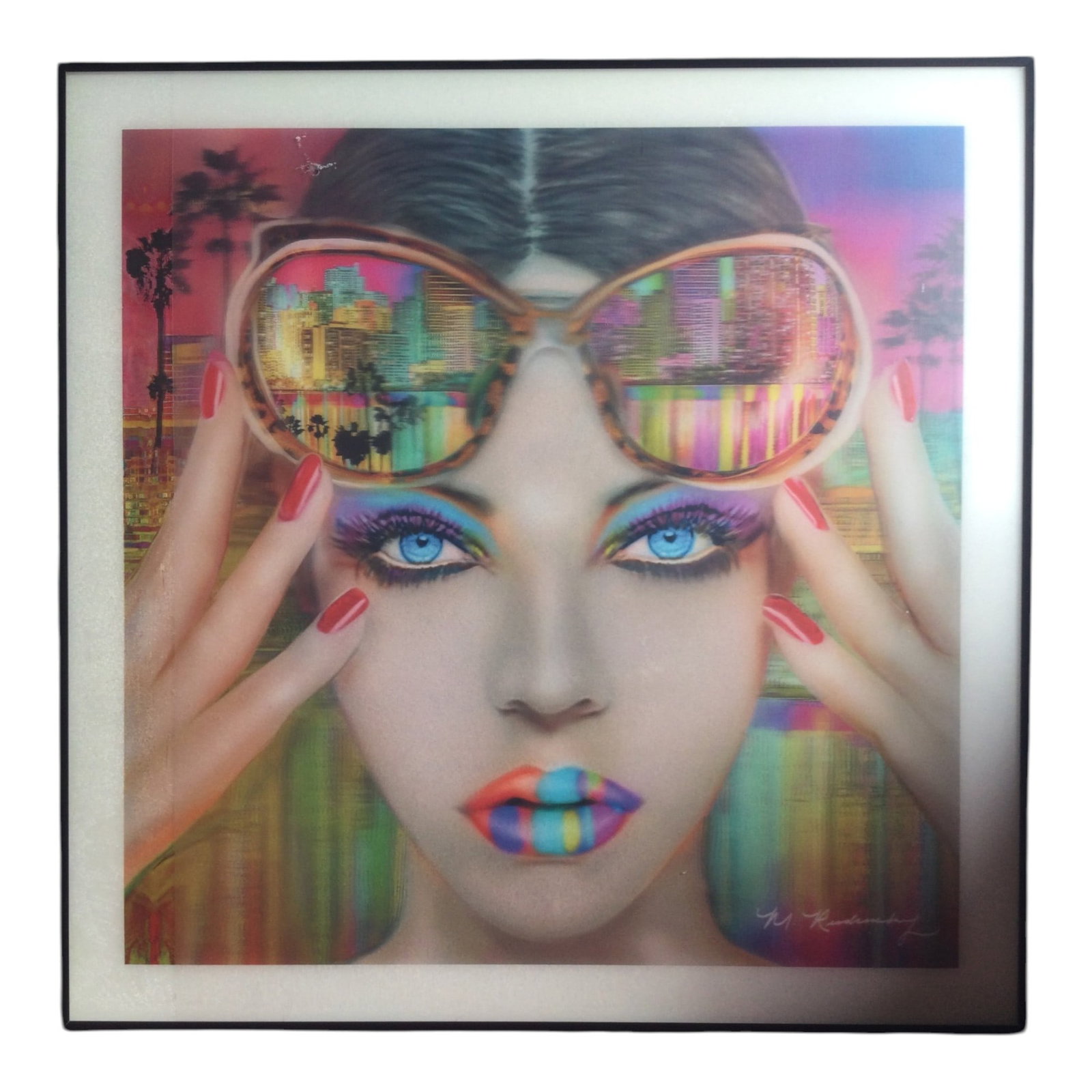 Marc Rudinsky SIgned Miami Nights 3D Lenticular Hologram (1 of 8)