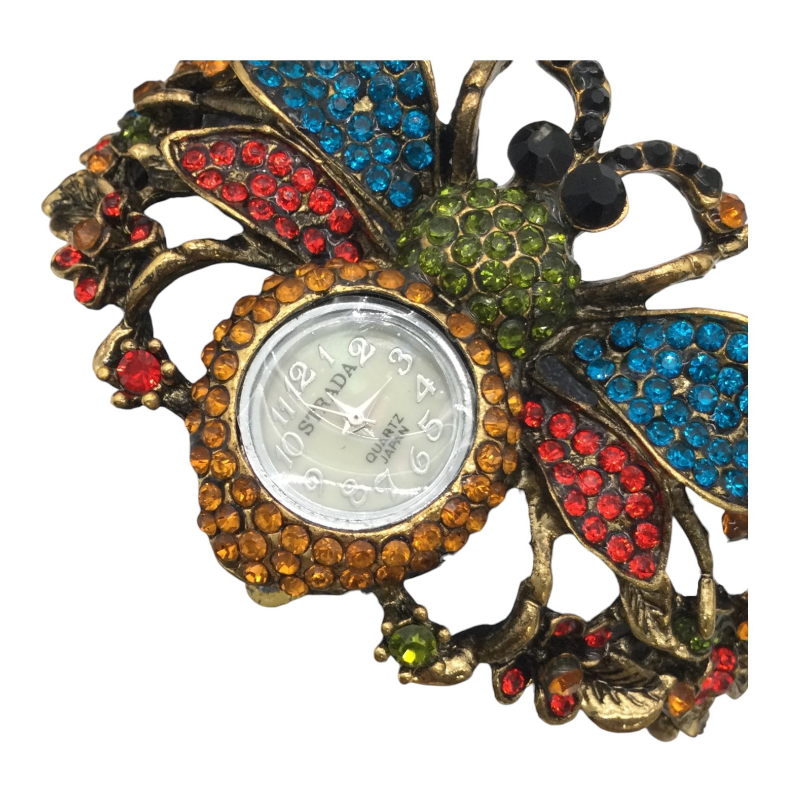 Strada Rhinestone Bangle Watch - 5