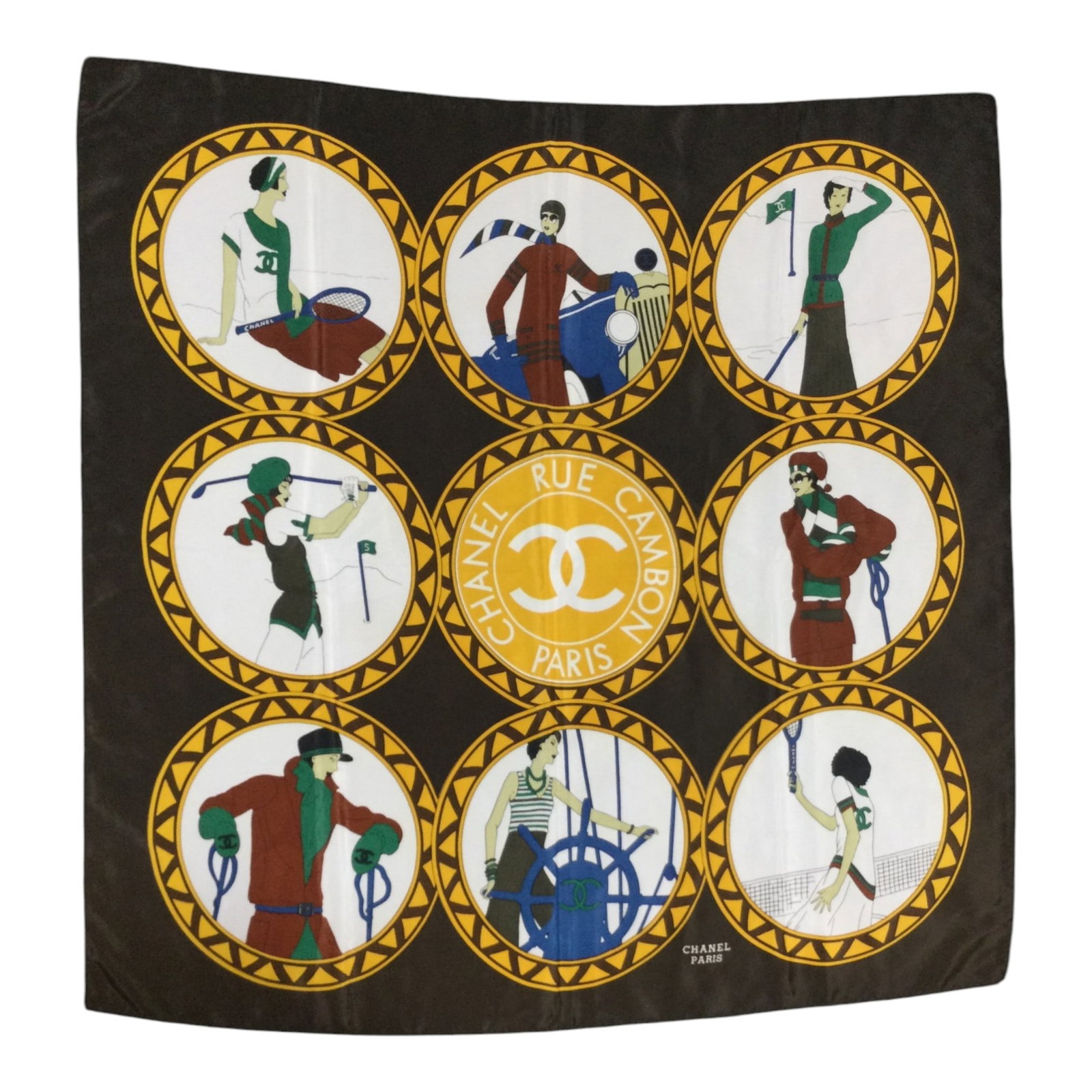 Chanel 100% Silk Scarf (1 of 3)