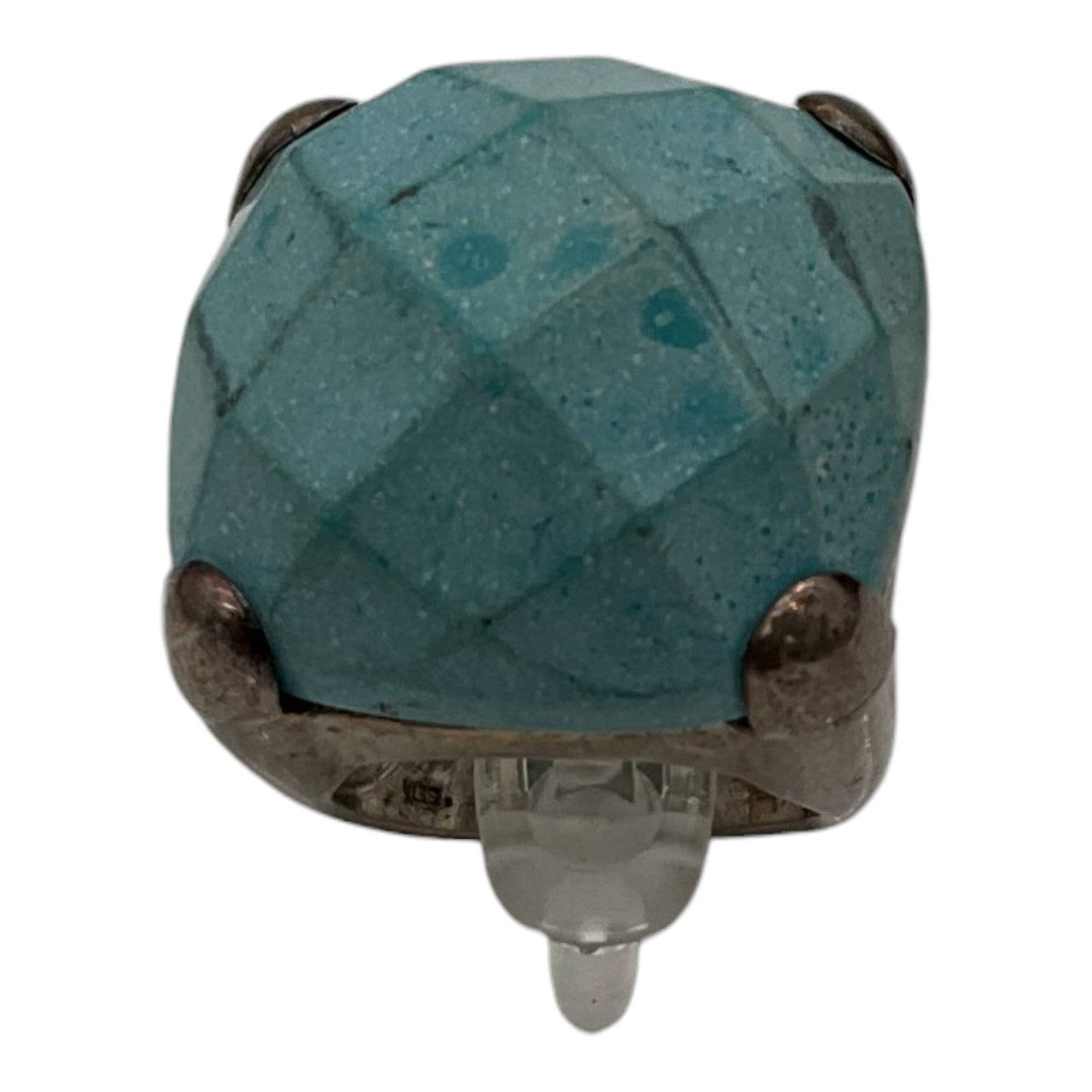Stamped 925 Sterling Silver and Larimar Ring (1 of 6)