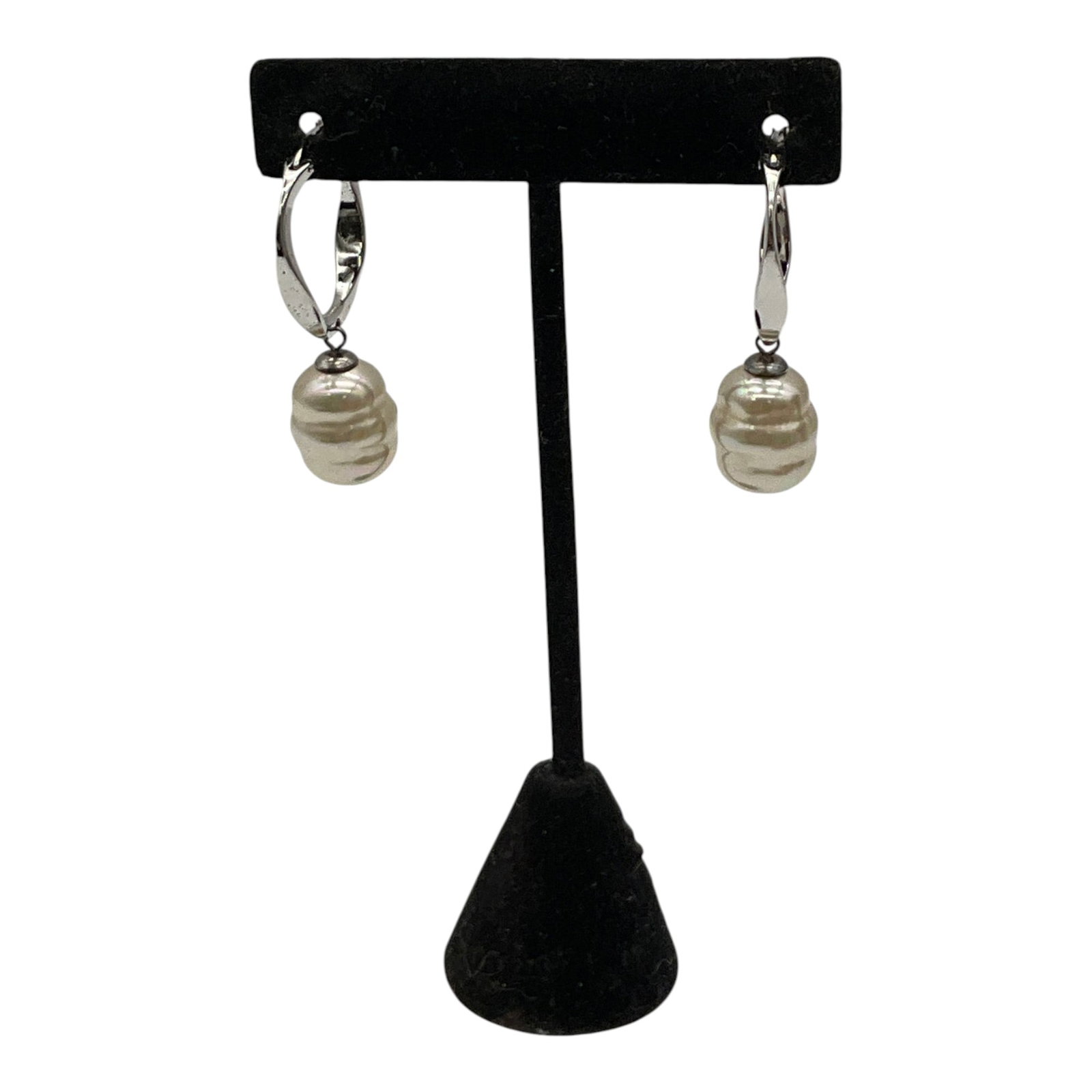 Marked 925 Sterling Silver Hoop Earrings (1 of 5)