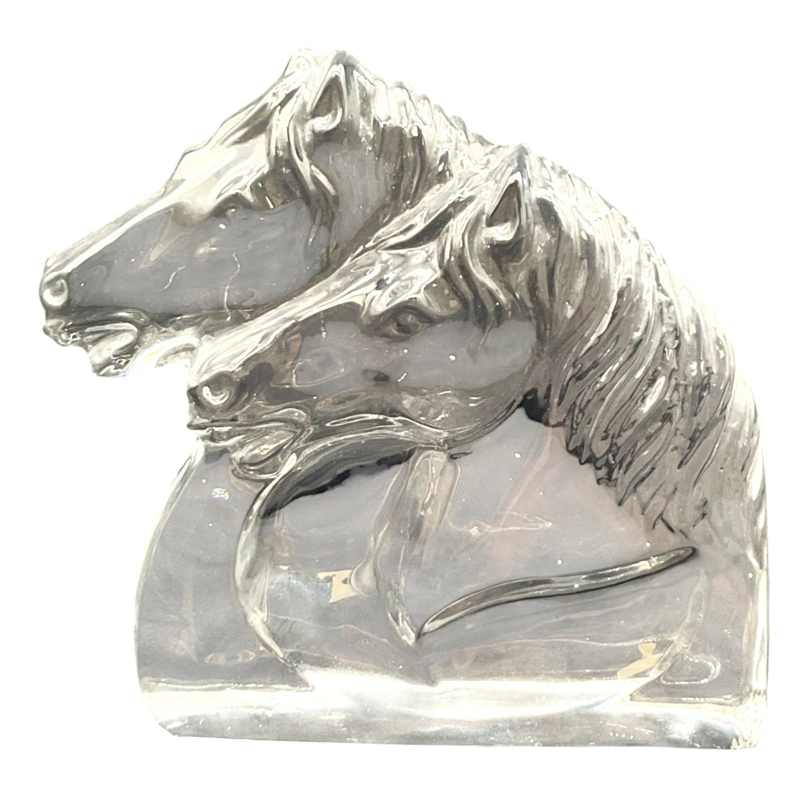 Pressed Glass Horse Sculpture (1 of 5)