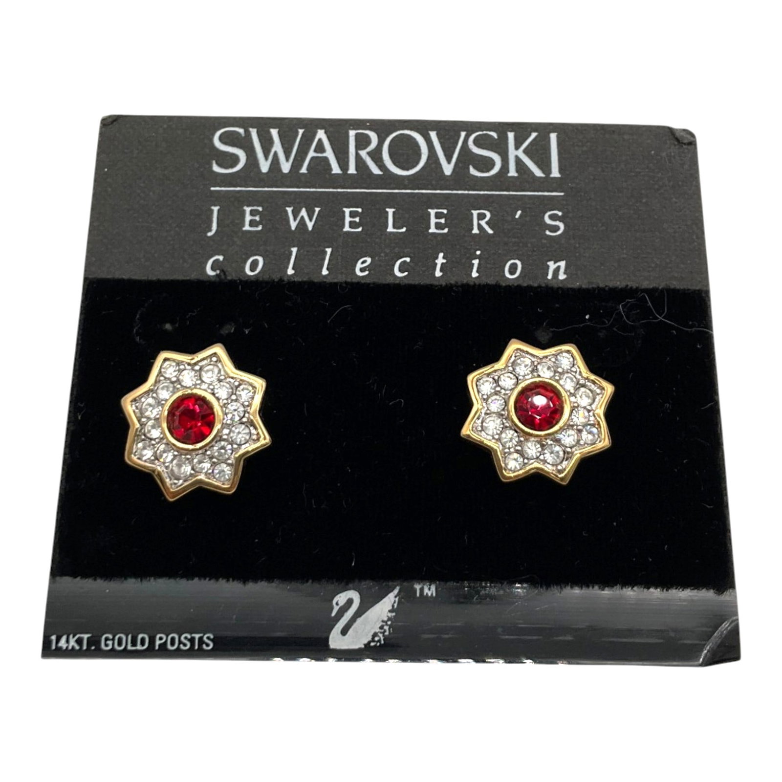 Swarovski Jeweler's Collection 14K Gold Post Earrings (1 of 3)