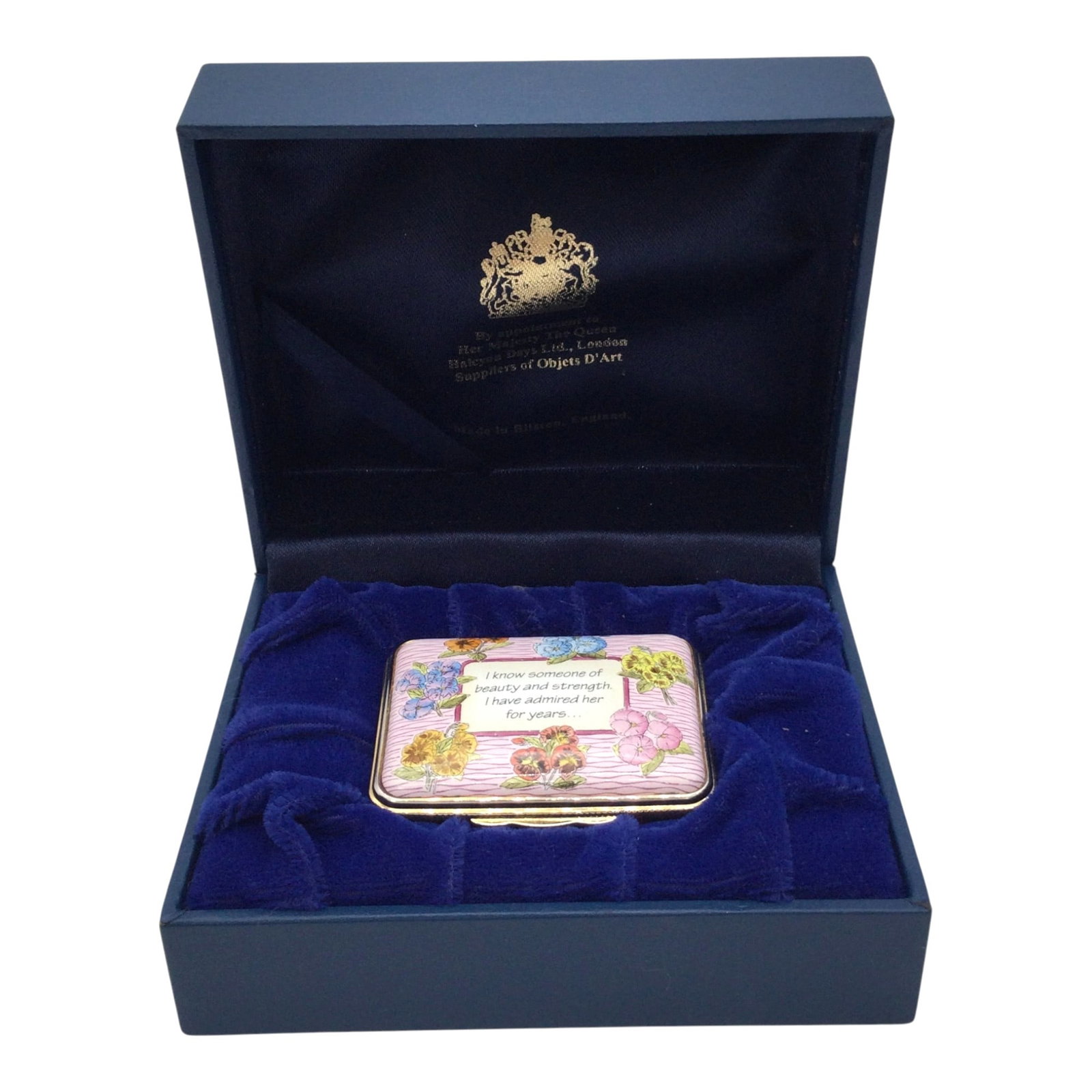 Halcyon Days Enamel Trinket Box (1 of 5)
