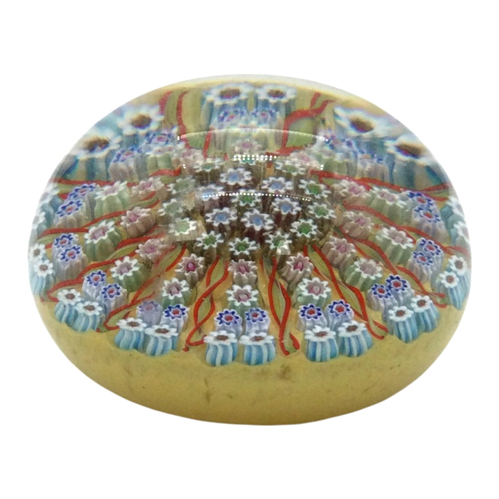 Art Glass Millefiori Paperweight (1 of 3)