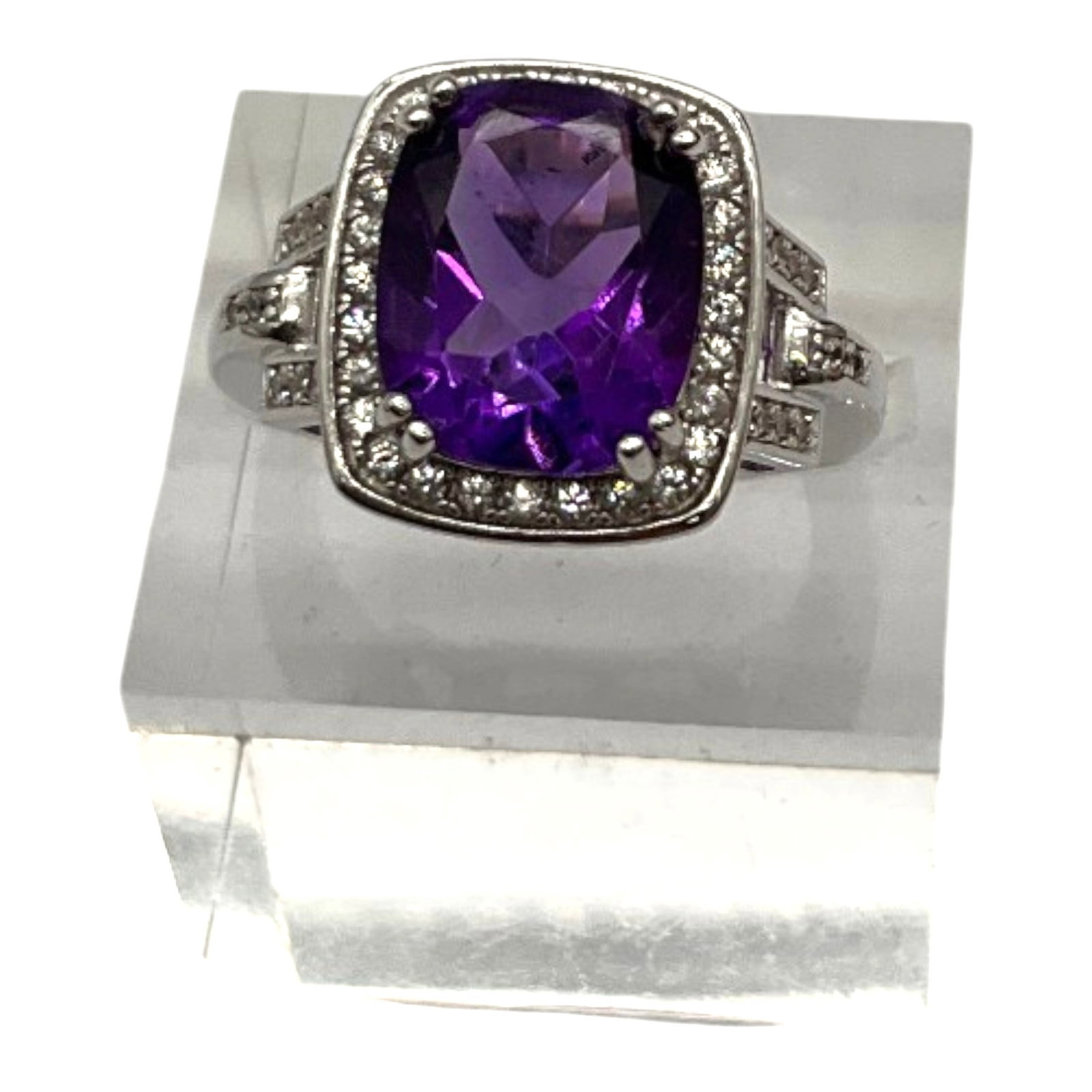 925 Amethyst Ring Signed JCL (1 of 6)