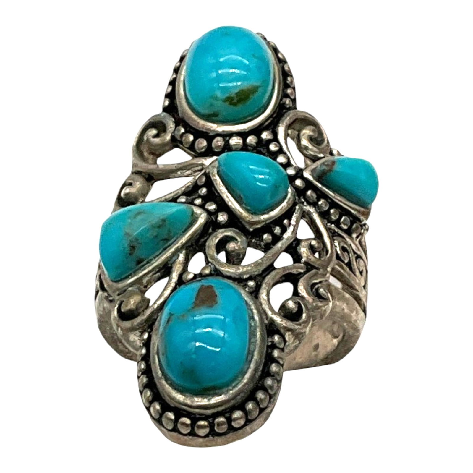 Marked DBJ 925 Sterling Silver Turquoise Ring Dee Berkle (1 of 7)
