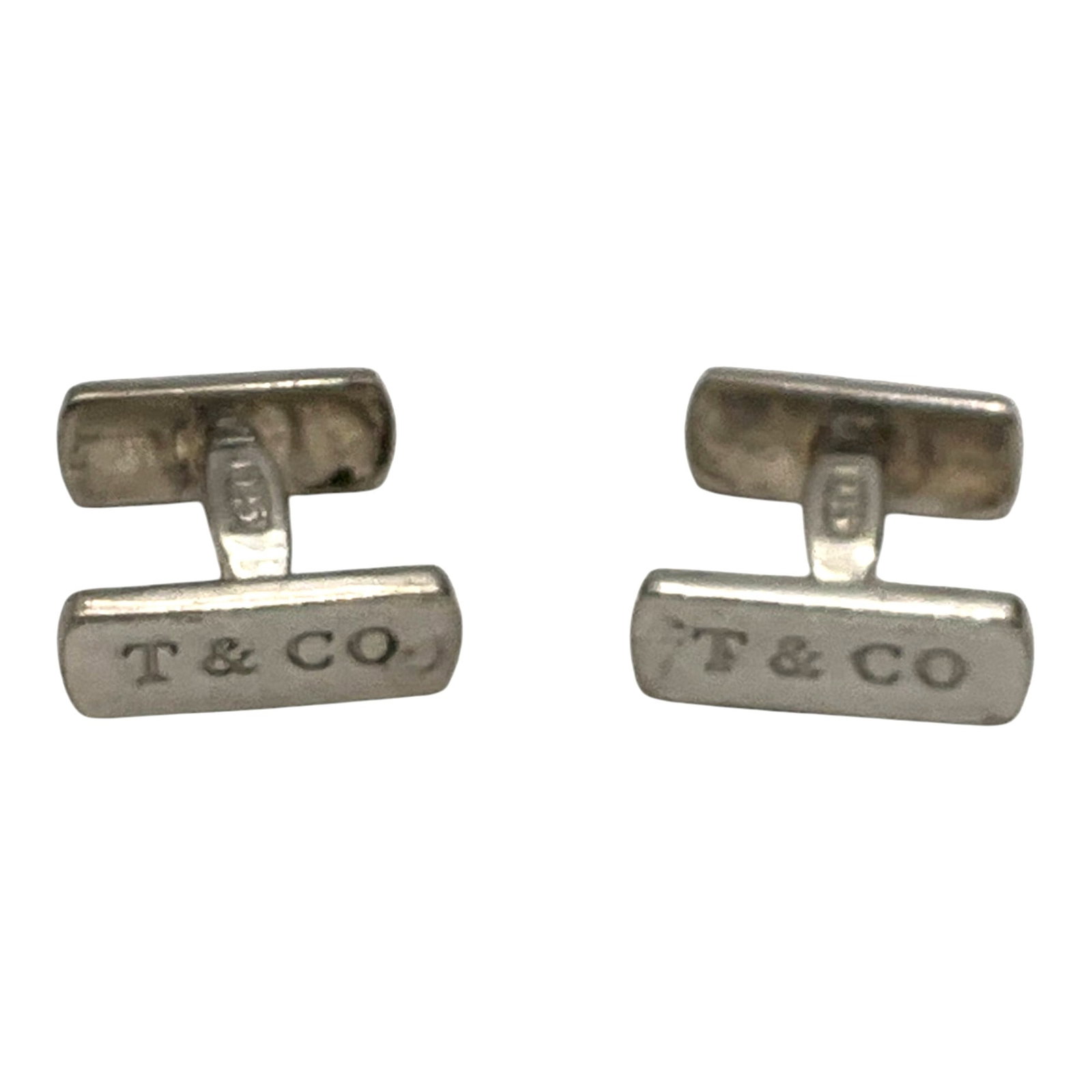 Tiffany and Co. Marked 925 Sterling Silver Cufflinks: Tiffany and Co. Marked 925 Sterling Silver1837 collection Cufflinks, made in 2005. Approx. 0.75 inches tall x 0.75 wide x 0.25 deep.