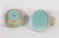 Pair Celadon Ground and Gilt Bottle Vases Jiaqing - 4