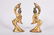 Pair Bronze Gilt Dancers Tang Dynasty - 2