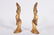 Pair Bronze Gilt Dancers Tang Dynasty - 3