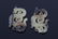 Pair White and Russet Jade Ornaments Han Dynasty