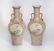 Pair Famille Rose Floral Vases Qianlong Period