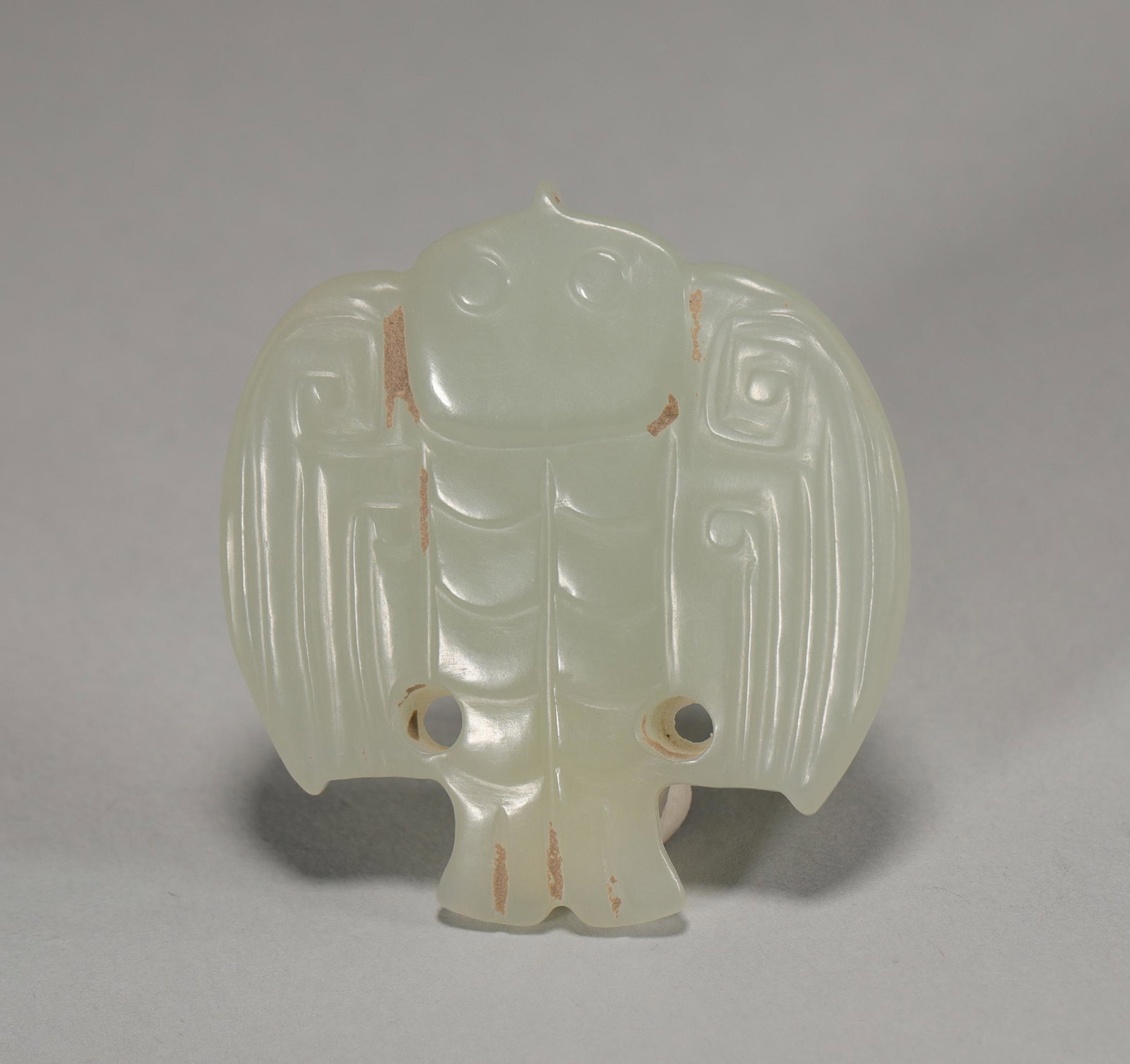 Hetian jade bird of Han Dynasty China: L:4.2cm W:3.9cm wt:13.8g
