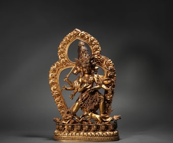 Ming Dynasty bronze gilt Buddha