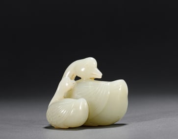 Jade mandarin duck in Hetian Dynasty