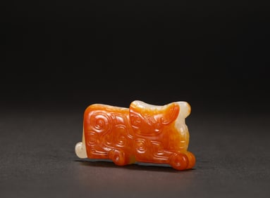 Han Dynasty Hetian Yu Rui beast