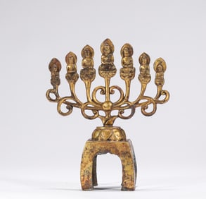 Northern Wei bronze gilt Buddha statue