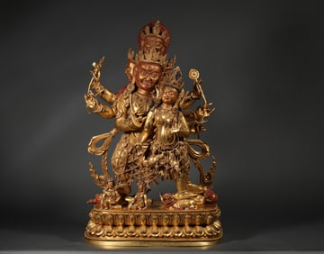 Ming Dynasty bronze gilt Buddha