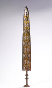 Gold, silver and bronze swords