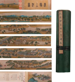 Qiu Ying Qingming on the river map treasures long volume