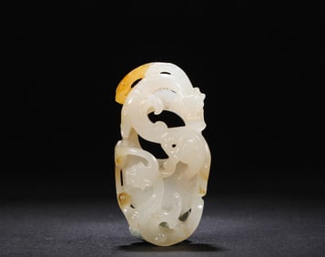 Hetian jade chicken heart in Ming Dynasty