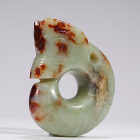 Jade pig dragon of Hongshan period
