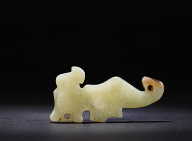 Han Dynasty Hetian jade beast