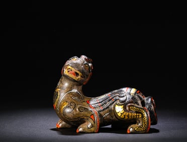 Han Dynasty red jade Rui beast