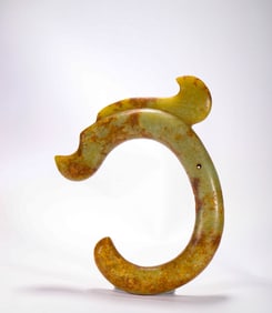 China Hongshan period dragon shaped sharp weapon