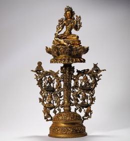 Ming Dynasty bronze gilt Buddha