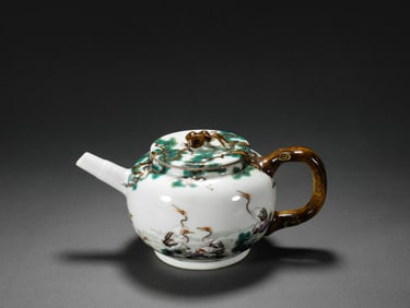 Yongzheng pastel teapot from the Qing Dynasty