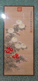 Qing Dynasty Cixi flower treasures frame