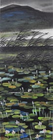 Lin Fengmian landscape painting frame