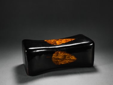 Song Dynasty tree leaf grain Cizhou kiln pillow