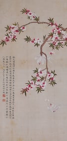 Golden city flower and bird axis
